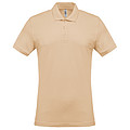 Pánské polotriko KARIBAN SHORT-SLEEVED PIQUÉ POLO SHIRT, béžová, S