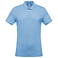 Pánské polotriko KARIBAN SHORT-SLEEVED PIQUÉ POLO SHIRT, světle modrá, S