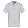 Pánské polotriko KARIBAN SHORT-SLEEVED PIQUÉ POLO SHIRT, světle šedá, S