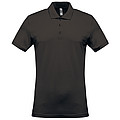 Pánské polotriko KARIBAN SHORT-SLEEVED PIQUÉ POLO SHIRT, tmavě šedá, L