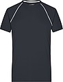 Pánské sportovní tričko James Nicholson sports T-shirt men, černá/bílá, vel. L