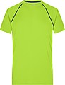 Pánské sportovní tričko James Nicholson sports T-shirt men, jasně žlutá/sv. modrá, vel. S