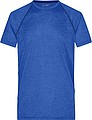 Pánské sportovní tričko James Nicholson sports T-shirt men, modrý melír/námořní modrá, vel. S