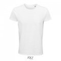 Pánské tričko SOLS CRUSADER MEN - ROUND-NECK FITTED JERSEY T-SHIRT, bílá, XS