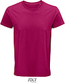 Pánské tričko SOLS CRUSADER MEN - ROUND-NECK FITTED JERSEY T-SHIRT, fuksiová, XS