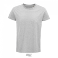 Pánské tričko SOLS CRUSADER MEN - ROUND-NECK FITTED JERSEY T-SHIRT, světle šedý melír, XS