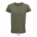 Pánské tričko SOLS CRUSADER MEN - ROUND-NECK FITTED JERSEY T-SHIRT, vojenská zelená světlá, XS