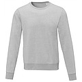 Pánský svetr s kruhovým výstřihem Elevate ZENON, světle šedý melír, vel. 3XL
