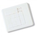 Plastové puzzle, bílá