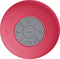 Plastový Bluetooth reproduktor odolný proti vodě, červená