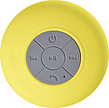 Plastový Bluetooth reproduktor odolný proti vodě, žlutý