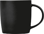 Pogumovaný keramický hrnek, 300ml, černý