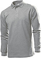 Polokošile STEDMAN POLO LONG SLEEVE MEN tmavě šedý melír S