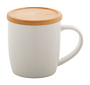 Porcelánový hrnek, 320ml, bambusový podtácek