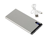 Powerbank s kapacitou 10000mAh, stříbrná