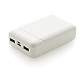 Powerbanka 10 000 mAh z RCS recyklovaného plastu, bílá