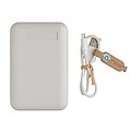 Powerbanka 10 000 mAh z RCS recyklovaného plastu, bílá