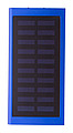 Powerbanka 4000mAh se solárním dobíjením, tělo z recyklovaného hliníku, modrá
