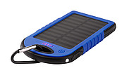 Powerbanka 4000mAh se solárním nabíjením, modrá