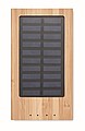 Powerbanka 4000mAh se solárním panelem a bambusovým povrchem