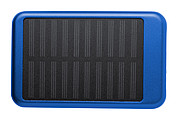 Powerbanka 4000mAh se solárním panelem, modrá