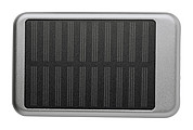 Powerbanka 4000mAh se solárním panelem, stříbrná
