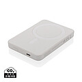 Powerbanka 5000mAh s magnetem a bezdrátovým nabíjením, bílá