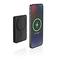Powerbanka 5000mAh s magnetem a bezdrátovým nabíjením, černá