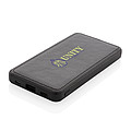 Powerbanka Tusca z PU 10 000 mAh, černá