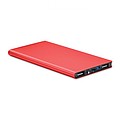 POWERDESK Hliníková powerbanka s kapacitou 8000 mAh, červená