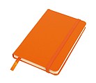 Poznámkový blok A6 s gumičkou, oranžový
