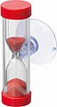 Přesýpací hodiny, cca 3 minuty s přísavkou, červené