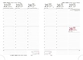 Print 2026 diář týdenní A5, anglická červená
