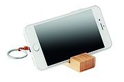Přívěšek a stojánek na mobil z bambusu
