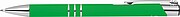 Propiska z recyklovaného hliníku s modrou náplní, zelená
