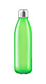 Průhledná skleněná láhev na pití, 650ml, světle zelená