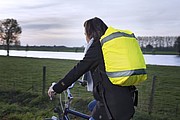 REMBA Vysoce viditelný obal na batoh s reflexními pruhy, žlutý