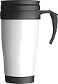 SAGRAT Plastový termohrnek, 0,4 l, bílý
