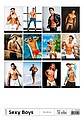 Sexy Boys 2026, nástěnný kalendář, prodloužená záda