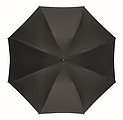Skládací pongee deštník, průměr 107 cm, černá