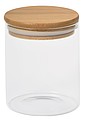 Skleněná dóza na potraviny s bambusovým víčkem, cca 450ml