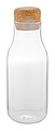 Skleněná karafa na vodu s korkovým víčkem, 600ml