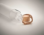 Skleněná láhev 500ml se silikonovým obalem, bílá