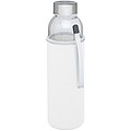 Skleněná láhev na pití, 500ml, s neoprenovým obalem, bílá