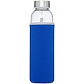 Skleněná láhev na pití, 500ml, s neoprenovým obalem, modrá