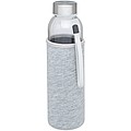Skleněná láhev na pití, 500ml, s neoprenovým obalem, šedá