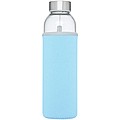 Skleněná láhev na pití, 500ml, s neoprenovým obalem, sv. modrá