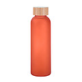 Skleněná láhev na pití, 500ml, transparentní oranžová