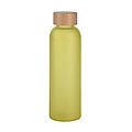 Skleněná láhev na pití, 500ml, transparentní žlutá