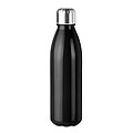Skleněná láhev na pití, 650ml, černá